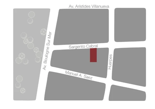 Plano de ubicación Villa Alicia — Sargento Cabral 664
